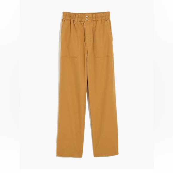 Madewell Cotton Ripstop Pull-On Straight Cargo Pants - Picture 3 of 10
